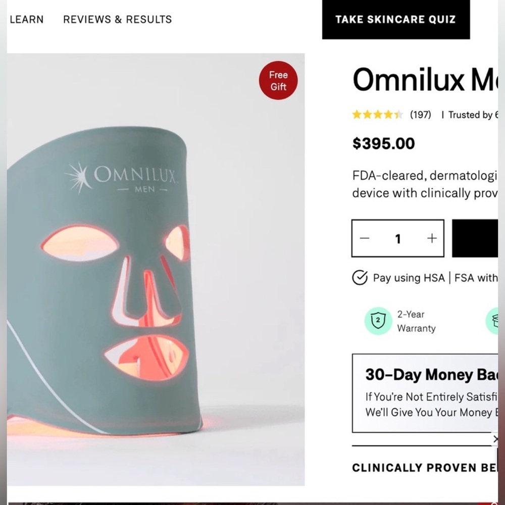 Omnilux Men LED Face Mask